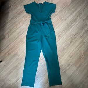 Express emerald green jumpsuit